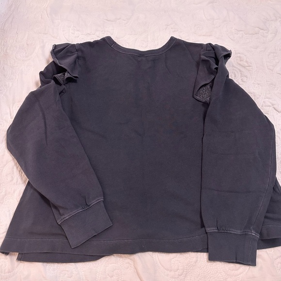 Ruffle Shoulder Sweatshirt - Picture 2 of 3